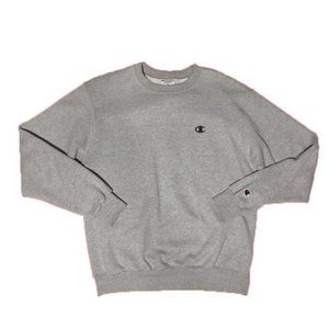 Champion Adult Medium Gray Crewneck Sweater